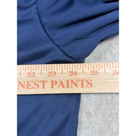 Collars & Co Polo Shirt Men XLarge Performance Blue Stiff Dress Collar NWT - Picture 10 of 12